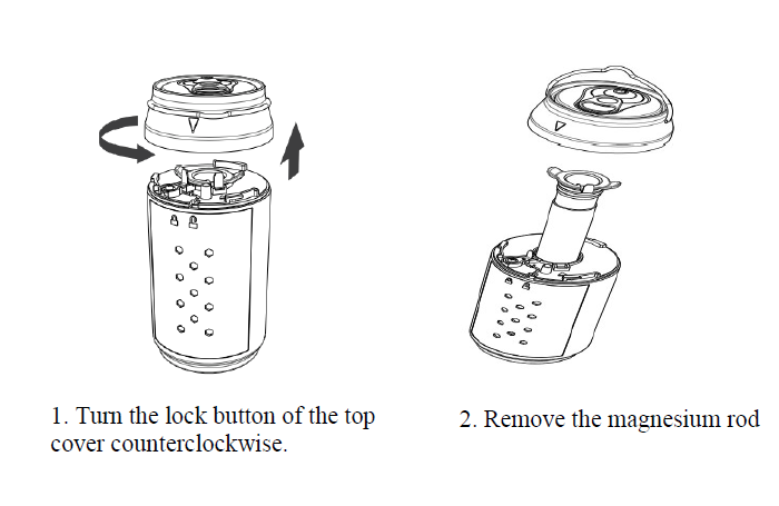 ABS LED Salt And Water Lamp New Energy String Light RGBY Color Pollution Free