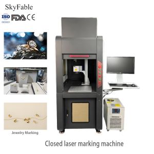 Wholesale High Precision Closed Laser Marking Machine AC 220V 50Hz QR Code Laser Engraver Equipment from china suppliers