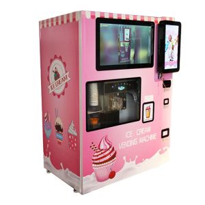 China Automatic Self Service Ice Cream Vending Machine Self Payment Kiosk on sale