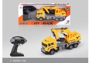 China 27 MHz Frequency Mini RC Remote Control Excavator Toy For Kids Role Play on sale