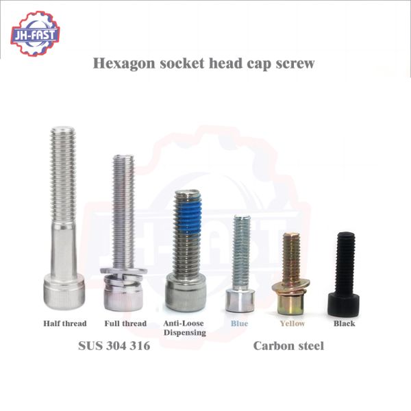 Stainless Steel M4 M5 M6x43 Hex Socket Bolt with Cup Length 110mm and Allen Key DIN912