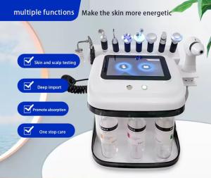 Wholesale 8 Handles Oxygen Meter Dermabrassion Machine In Water Deep Cleansing Skin Hydrating And Moisturizing from china suppliers