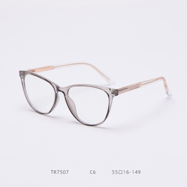 BSCI Round Optical Eyeglasses TR90 Frames Glasses Plain Lens