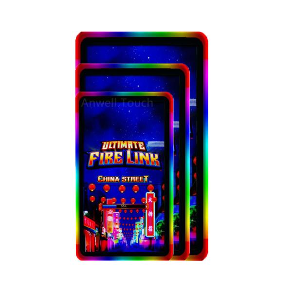 Quality 32 Inch Capacitive Touch Screen Monitor Side LED Light For POG WMS FOX firelink Games for sale