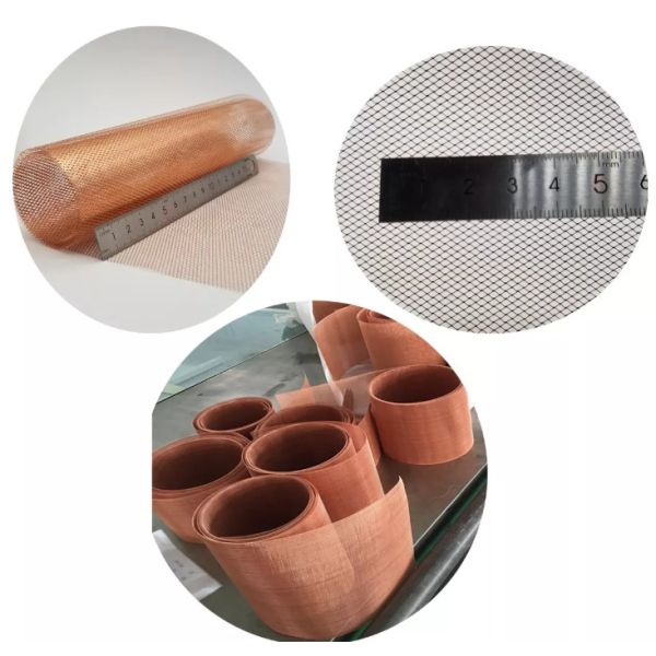 180 200 250 100 % Pure Copper Woven Wire Mesh Ultra Thin