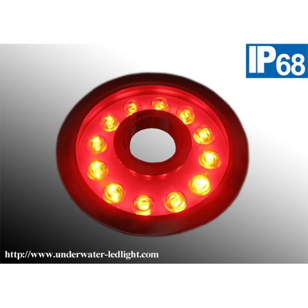 Stainless Steel LED Fountain Pool Light , IP68 Ring DMX LED Underwater Light