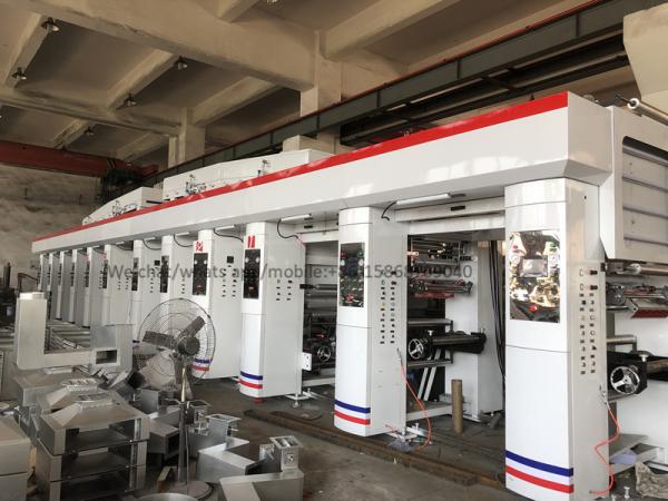 Durable Automatic Printing Machine 10 Colours Rotogravure Printer Press Taiwan