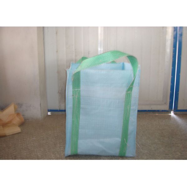 SGS Approval Cross Corner FIBC Jumbo Bags , Circular PP Big Bags Sack