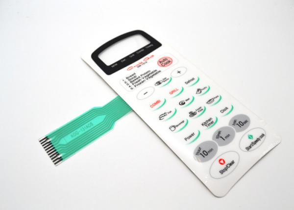 Quality Flat Keys Non Tactile Membrane Switch Keypad For Micro Wave Oven Dustproof for sale