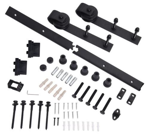 JNK Sliding Barn Gate Hardware Sliding Wood Door Hardware With Rollers Handle Latch