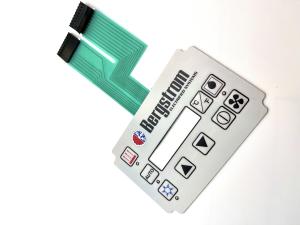 China Custom Made 2.54MM Pitch Female Connector Membrane Keyboard Membrane Switch Panel on sale