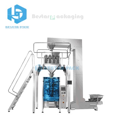 Dry lentils 1KG automatic pouch packaging line with automatic weighing system BSTV-550BZ