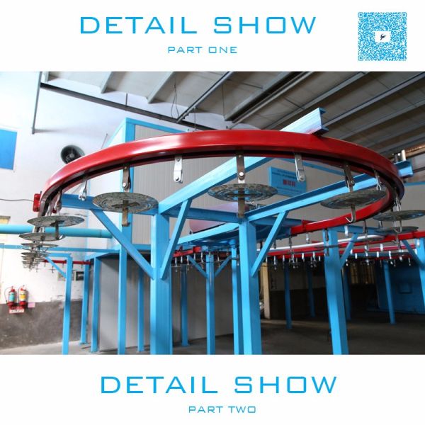 1.2mm Steel Automated Powder Coating Line High Speed Industrial Powder Coating Systems