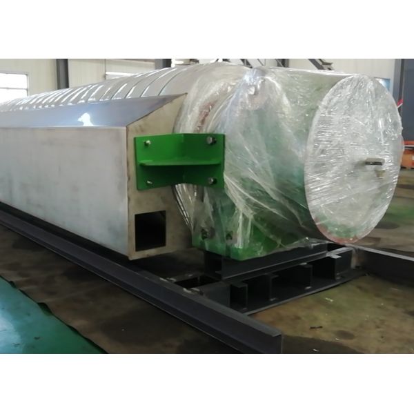 50KN/M Stainless Steel Body Rubber Covered Vacuum Press Roll in paper machine press part