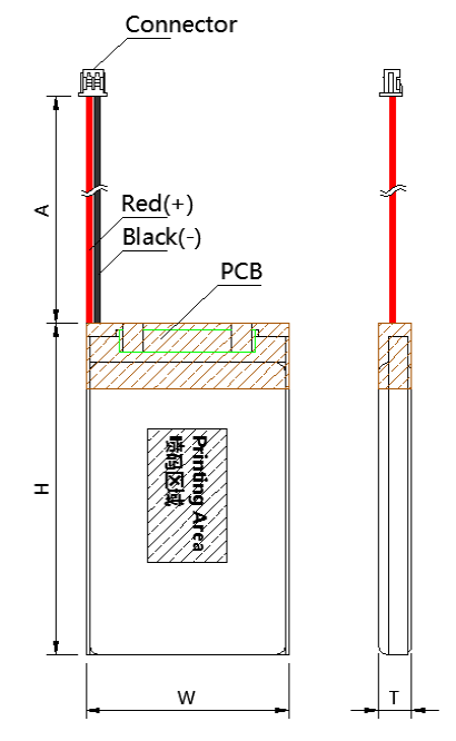3.7V 150mAh Rechargeable Lithium Polymer Battery 502025 for Smart Watches
