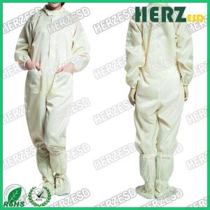 China Unisex Design ESD Protective Clothing / Anti Static Overalls For Electronic Industry on sale