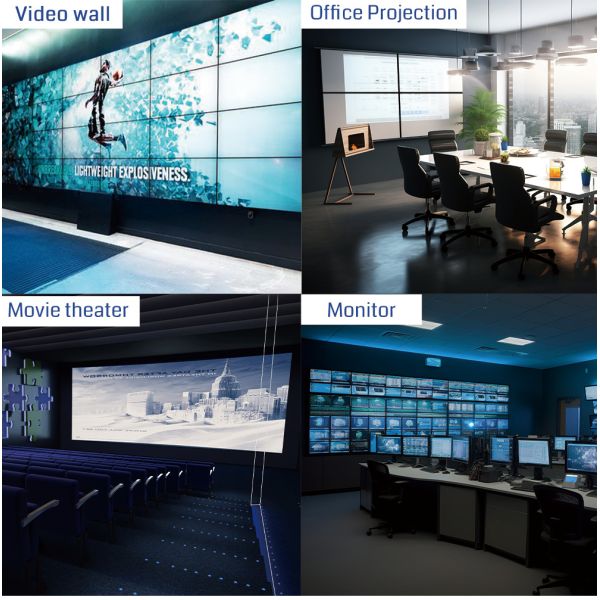 HDMI Video Wall Processor 1x4 2x4 1x8 4K Video Wall Controller