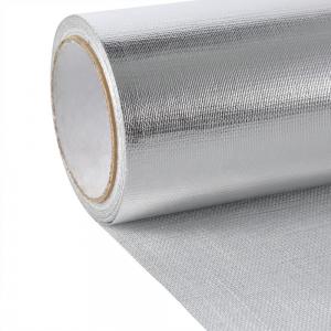 Wholesale 1.0m 1.2m Aluminum Foil Laminated Fiberglass Cloth For Heat Reflection And Heat Insulation from china suppliers