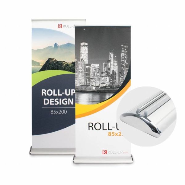 Advertising Display Stand 80cm/85cmx2m Full Aluminium Retractable Roll Up Banner Stand
