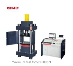 Wholesale High Precision 1500KN Micro Electro Hydraulic Servo Compression Strength Testing Machine from china suppliers