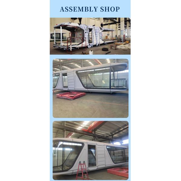 Modern Design Easy to Install Steel House Capsule with Smart Home