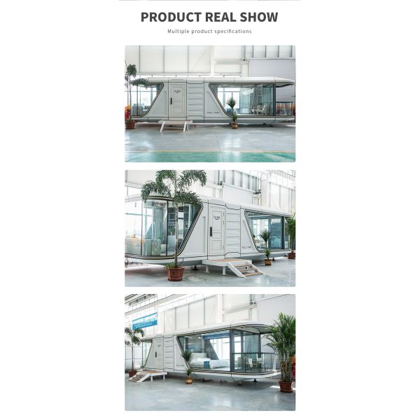 Steel Luxury Modern Portable Space Capsule Prefabricated Container