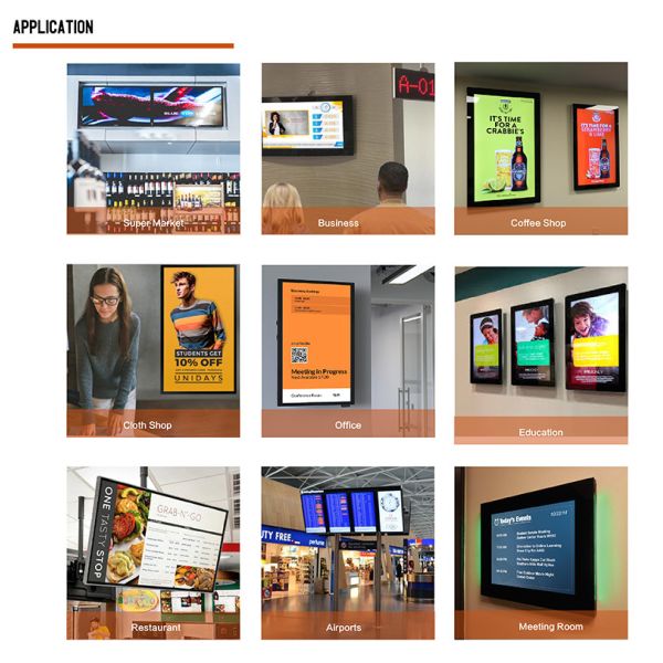 Wall Mount 21 21.5 22 Inch LCD Digital Signage Display For Advertising