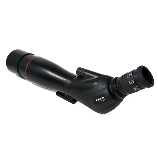 20-60x80 Long Distance Spotting Scope Single Focus with Porro Bak4 Prism