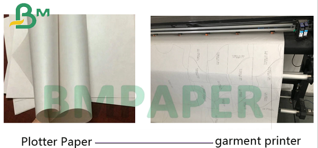 2" Core 72" 86" Roll 45gr 48gr White Plotter Paper For Garments Cutting Patterns 2" Core 72" 86" 45gr 48gr White Plotter Paper For Garments Cutting Patterns