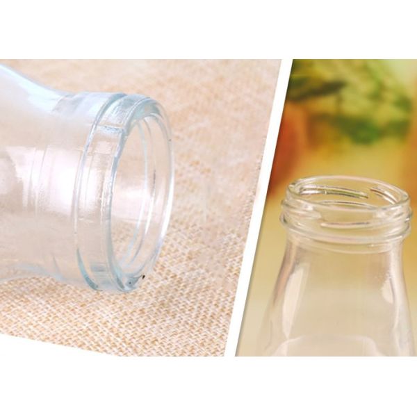 Clear Glass Beverage Bottles 200ml 250ml 500ml 1000ml OEM Service