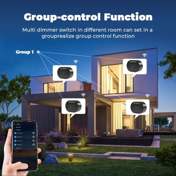 SMATRUL Tuya WiFi RF433 Smart Curtain Switch Module,Designed for Electric Roller Shutters,Work for Alexa and Google Home