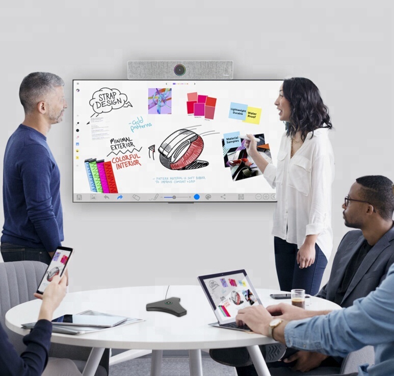 Android Conference endpoint all-in-one design integrated 4k camera speaker microphone Android Conference endpoint all-in