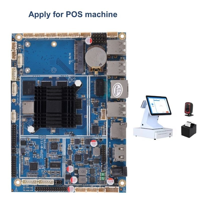 RK3288 Android Board For Digital Signage Kiosk Support Lvds Edp UART GPIO RS232 POE 4G LTE WIFI BT