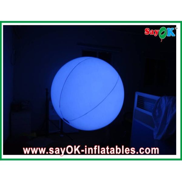 2 meter Inflatable Lighting Decoration , Inflatable Light Balloon with Ground Ball