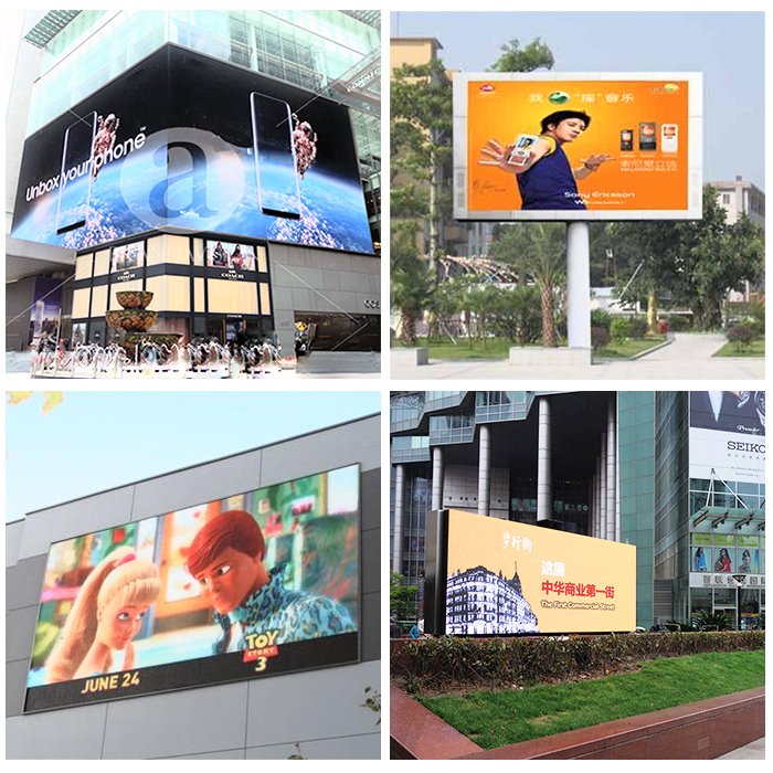 Billboard Outdoor LED Video Wall P3.91 High Brightness Die-Cast Aluminum full color led display