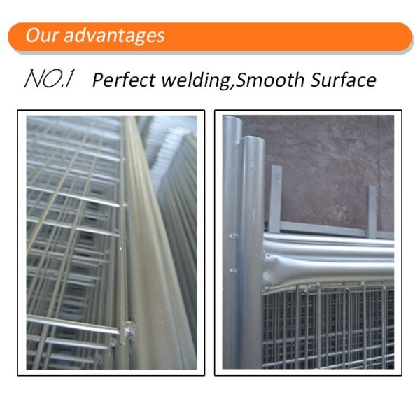 Portable Safety Fence Temporary Fence Panels For Construction Site Q235 Steel Materials