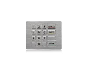 Wholesale Water Proof And Vandal Proof Metal Industrial Keypad 16 Keys Compact Format ATM Keypad from china suppliers