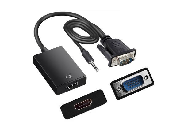 Quality 1080P Computer To TV 170mm VGA To HDMI Adapter Cable for sale