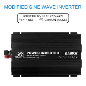 Square 3500W 220V Modified Sine Wave Power Inverter Single Output
