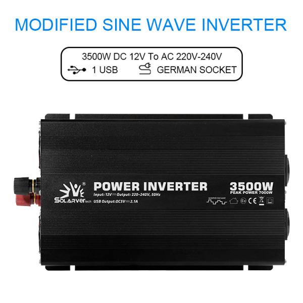 Quality Square 3500W 220V Modified Sine Wave Power Inverter Single Output for sale