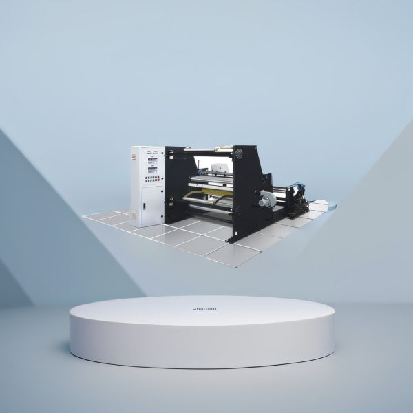 B-1600 HIGH-SPEED SLITTING MACHINE UNWINDING:3 INCH AIR SHAFT SHAFTLESS WITH 3-6 ADAPTER REWINDING:3 INCH SLIP SHAFT 2PC