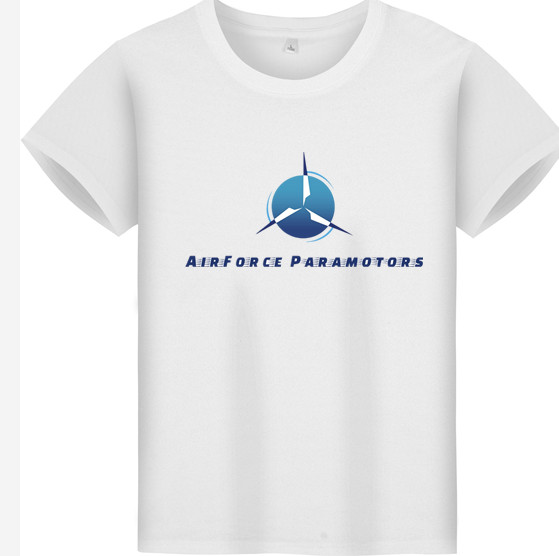 Custom T shirt for paramotor school paragliding school paramotor lesson fly team cheap price fast delivery