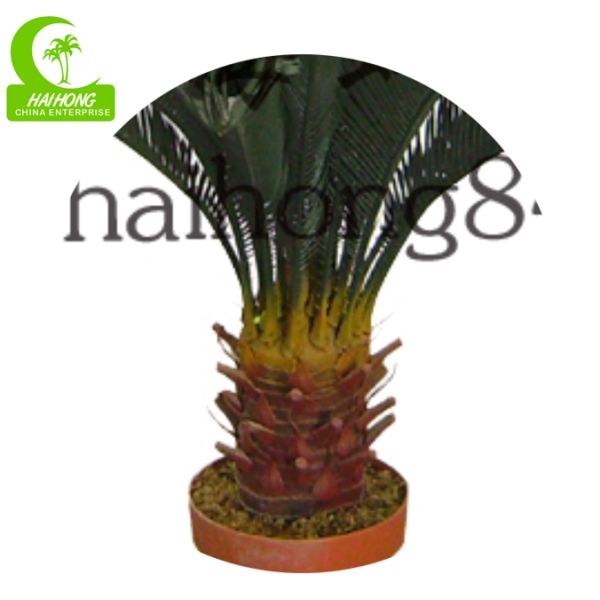 PE leaf H100cm Artificial Tropical Tree, Artificial Cycas Palm For Indoo Outdoor