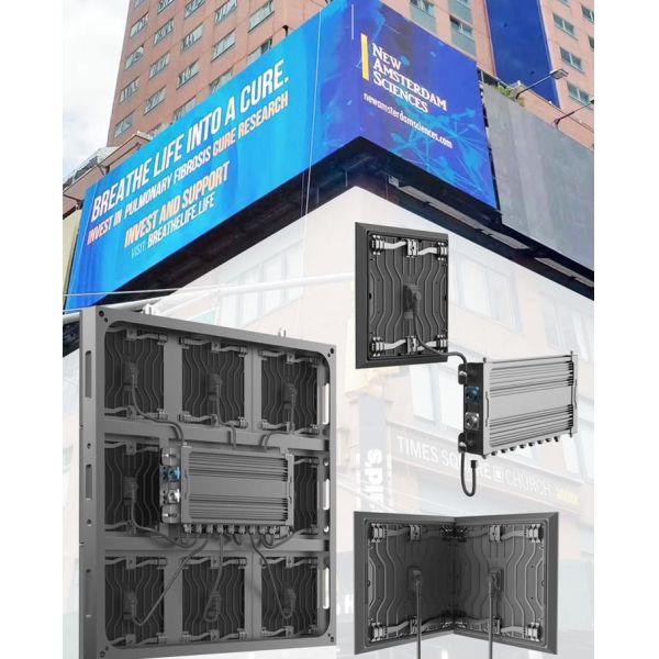 90 Degree Seamless Splicing 5.33mm Front Service LED Screen 320x320mm Module