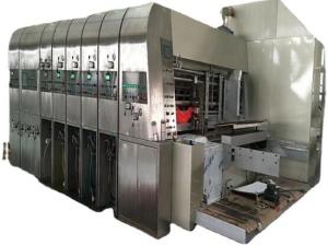 Four Colors Flexo Printer Slotter Die Cutter Machine 1400*2800mm