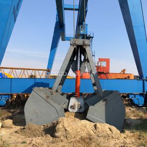 12 Cbm Q355 Crane Grab Bucket Radio Remote Hydraulic Clamshell