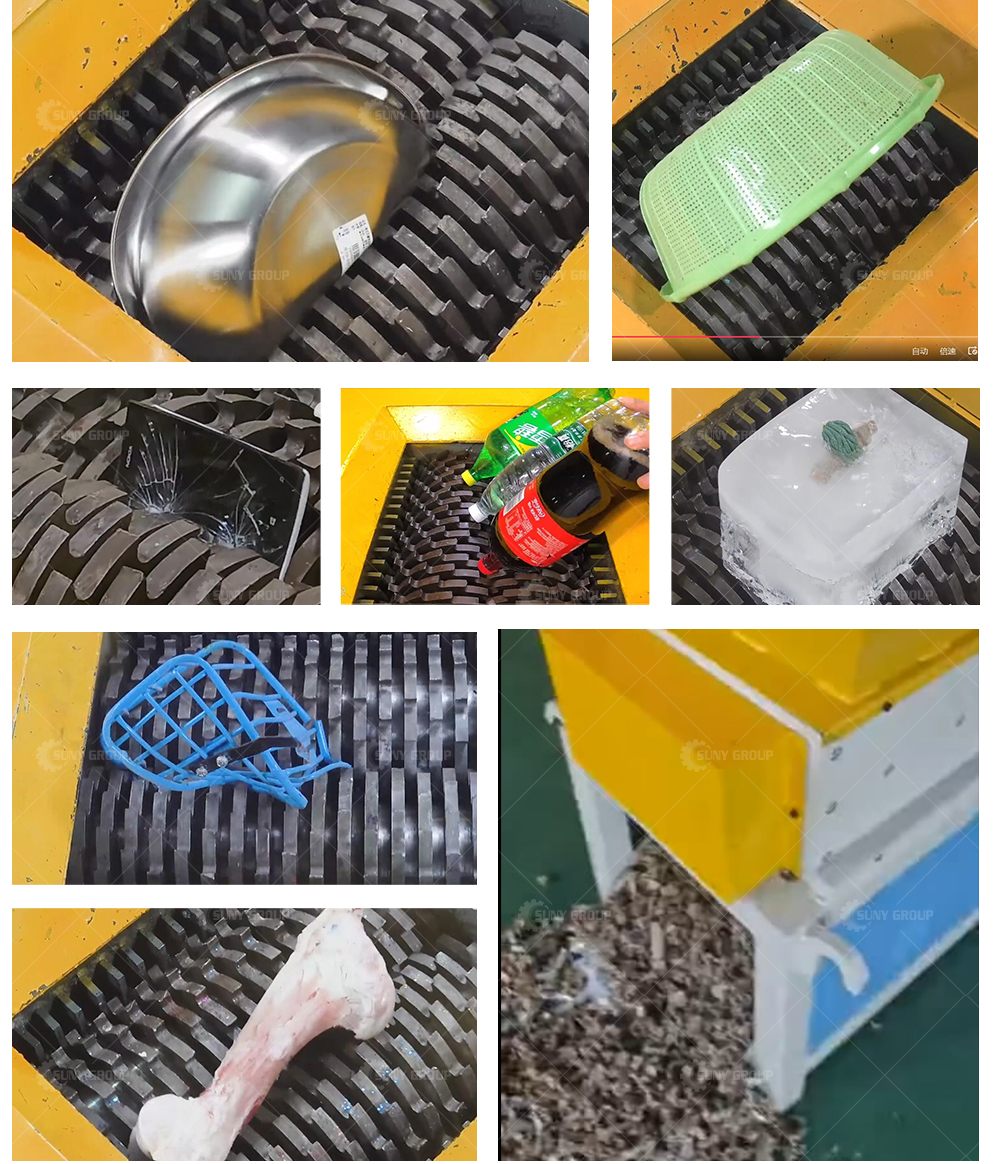 Small Drum Shredding Plastic Drum Shredder with Multifunctional Waste Material Shredder