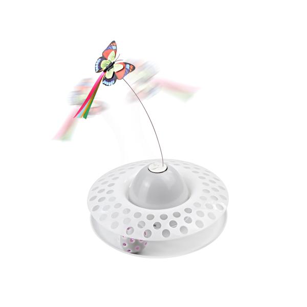 Interactive Cat Automatic Teaser & Exerciser Kitten Toys With Spinning Butterfly