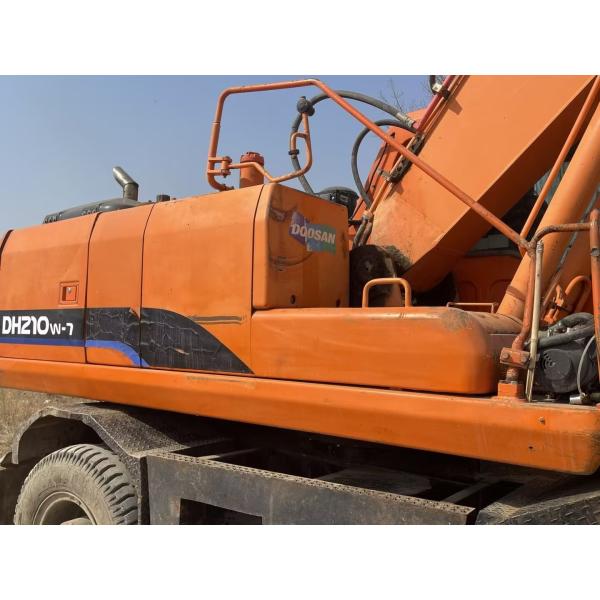 Original Korea 21Ton Used Doosan Excavators Huge Doosan DX210w 7 Diggers