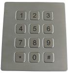 16 Keys Scrachproof Ps2 Metal Keypads Durable With 4 Holes Top Mounting Version